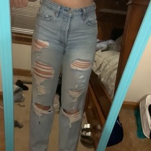 Abercrombie and Fitch high-waisted mom jeans
